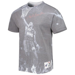 Mitchell & Ness - Clyde Drexler Houston Rockets Above The Rim T-Shirt - Heather Gray