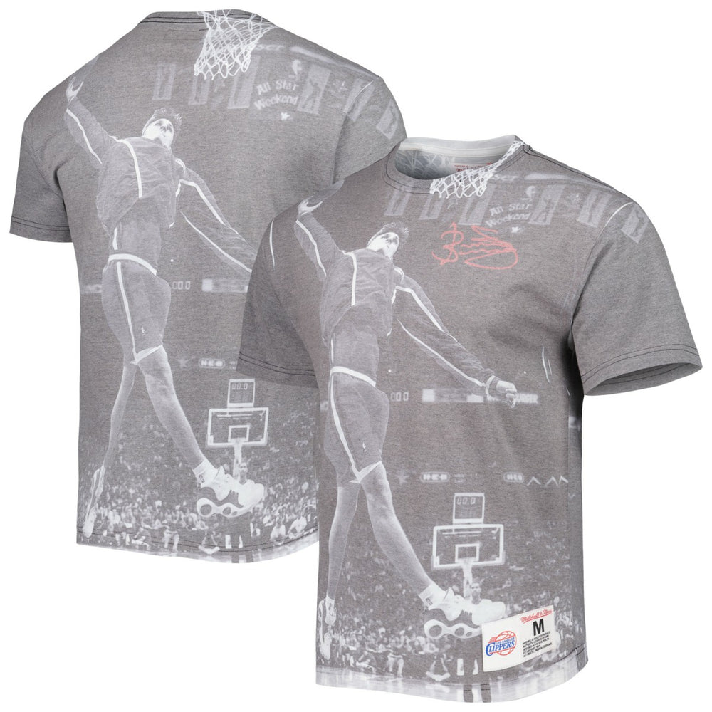 Mitchell & Ness - Brent Barry LA Clippers Above The Rim T-Shirt - Heather Gray