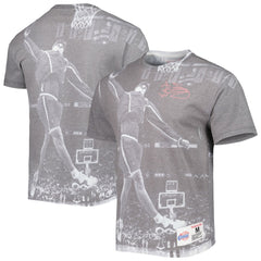 Mitchell & Ness - Brent Barry LA Clippers Above The Rim T-Shirt - Heather Gray