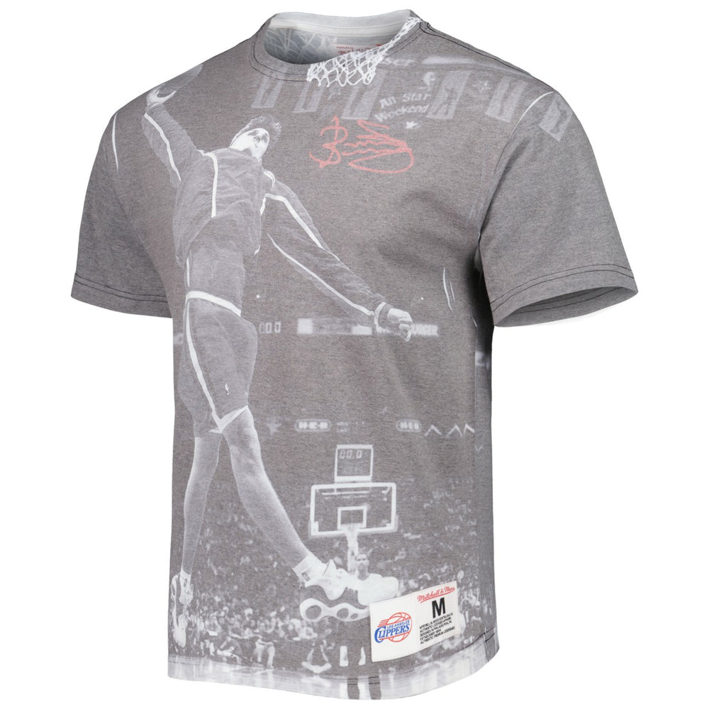 Mitchell & Ness - Brent Barry LA Clippers Above The Rim T-Shirt - Heather Gray