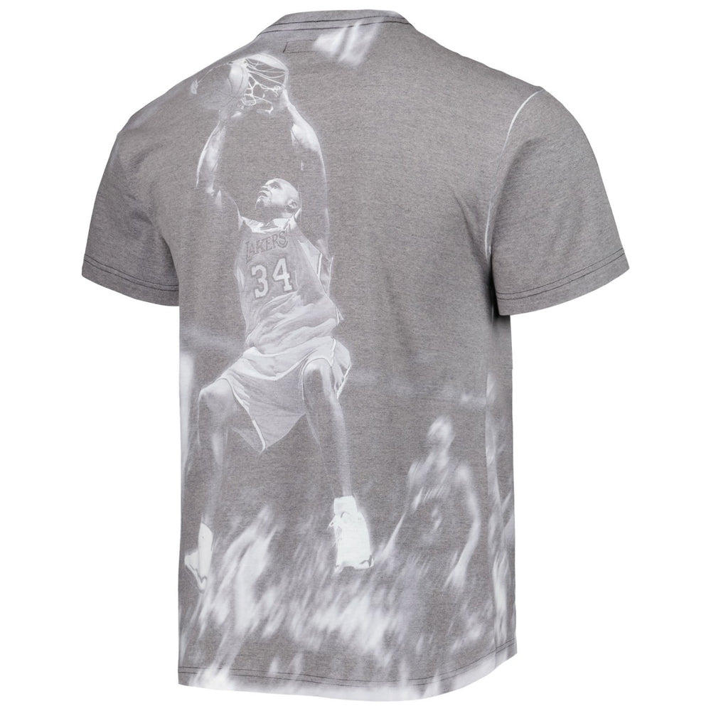 Mitchell & Ness - Shaquille O'Neal Los Angeles Lakers Above The Rim T-Shirt - Heather Gray