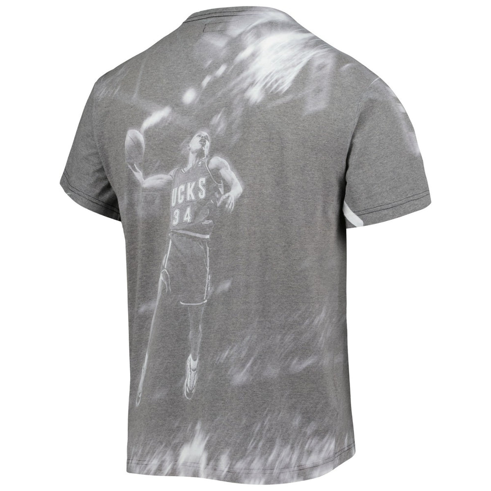 Mitchell & Ness - Ray Allen Milwaukee Bucks Above The Rim T-Shirt - Gray