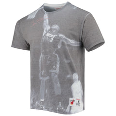 Mitchell & Ness - Dwyane Wade Miami Heat Above The Rim T-Shirt - Heather Gray