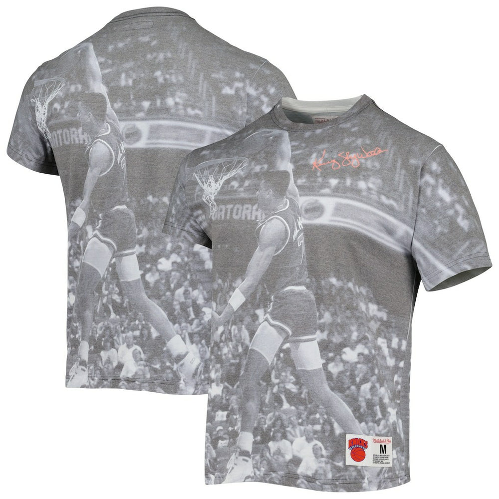 Mitchell & Ness - Kenny Walker New York Knicks Above The Rim T-Shirt - Heather Gray