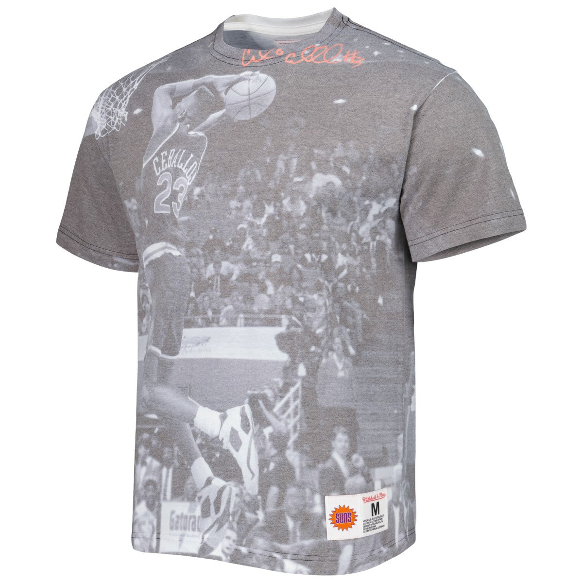 Mitchell & Ness - Cedric Ceballos Phoenix Suns Above The Rim T-Shirt - Heather Gray