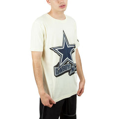 Dallas Cowboys New Era Chrome T-Shirt Cream - NFL
