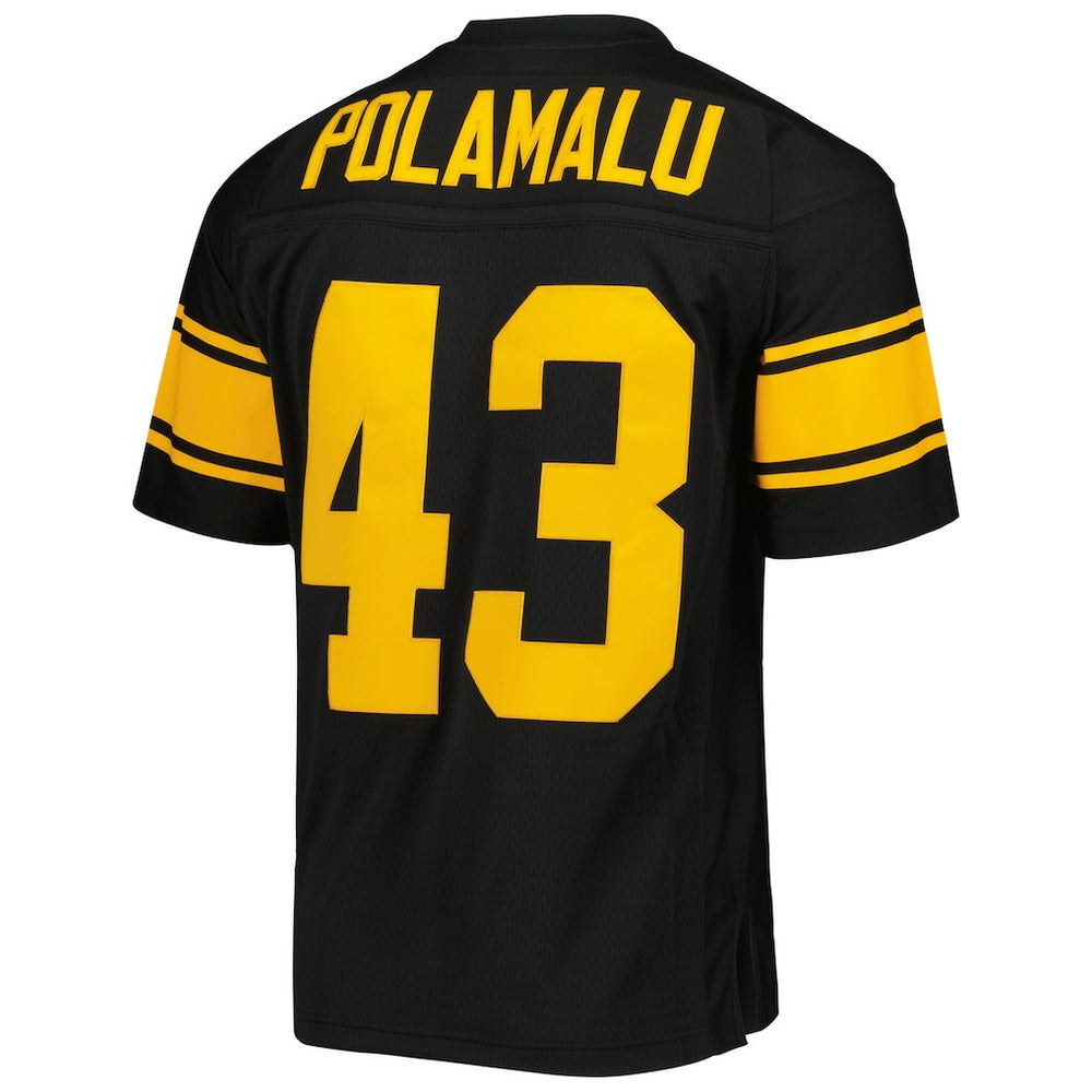 Troy Polamalu Pittsburgh Steelers Legacy Replica Jersey Black - Mitchell & Ness