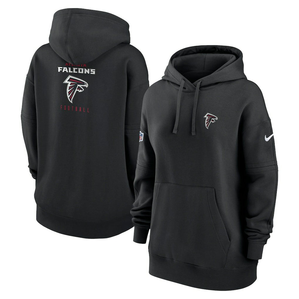 Atlanta Falcons Women's 2023 Sideline Club Fleece Pullover Hoodie Black - Nike