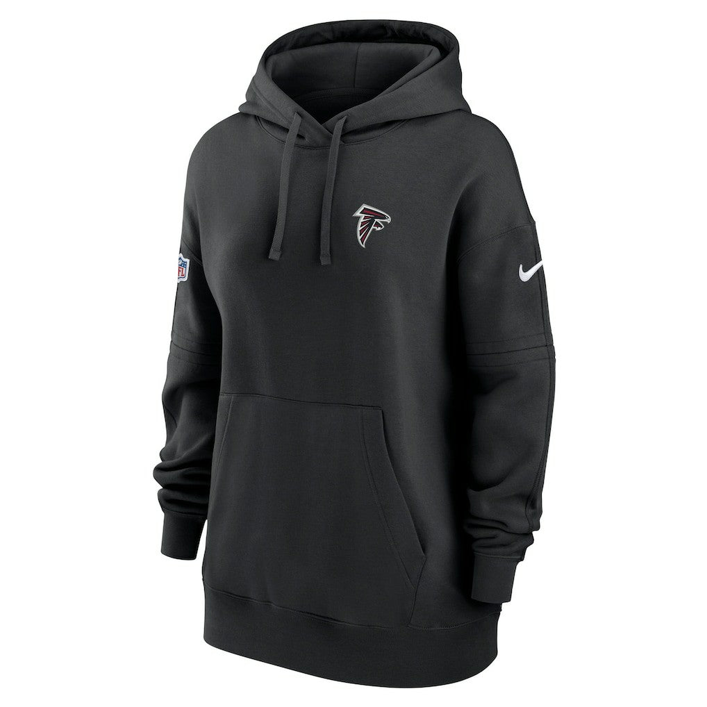 Atlanta Falcons Women's 2023 Sideline Club Fleece Pullover Hoodie Black - Nike