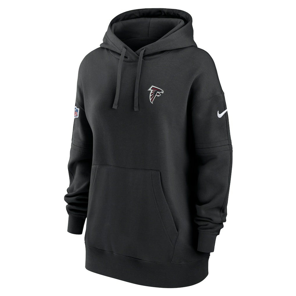 Atlanta Falcons Women's 2023 Sideline Club Fleece Pullover Hoodie Black - Nike