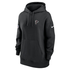 Atlanta Falcons Women's 2023 Sideline Club Fleece Pullover Hoodie Black - Nike