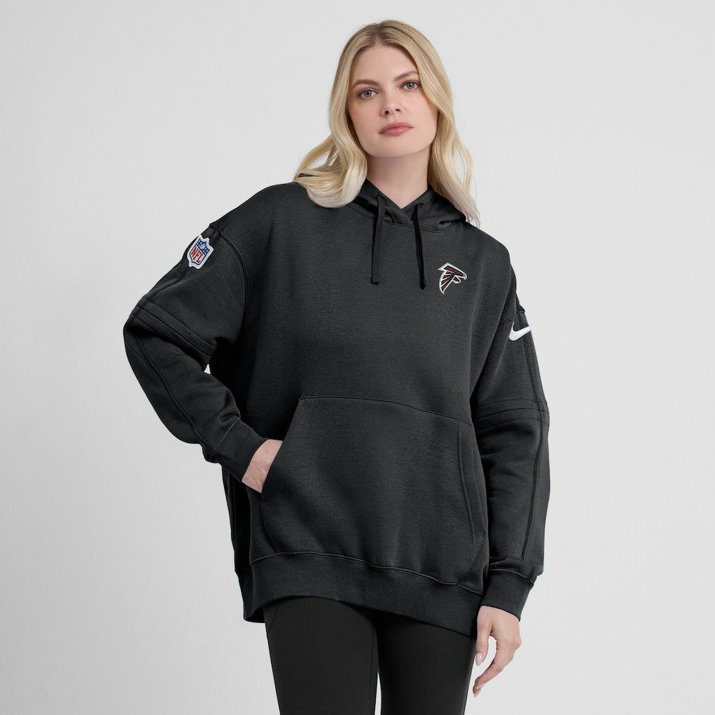 Atlanta Falcons Women's 2023 Sideline Club Fleece Pullover Hoodie Black - Nike
