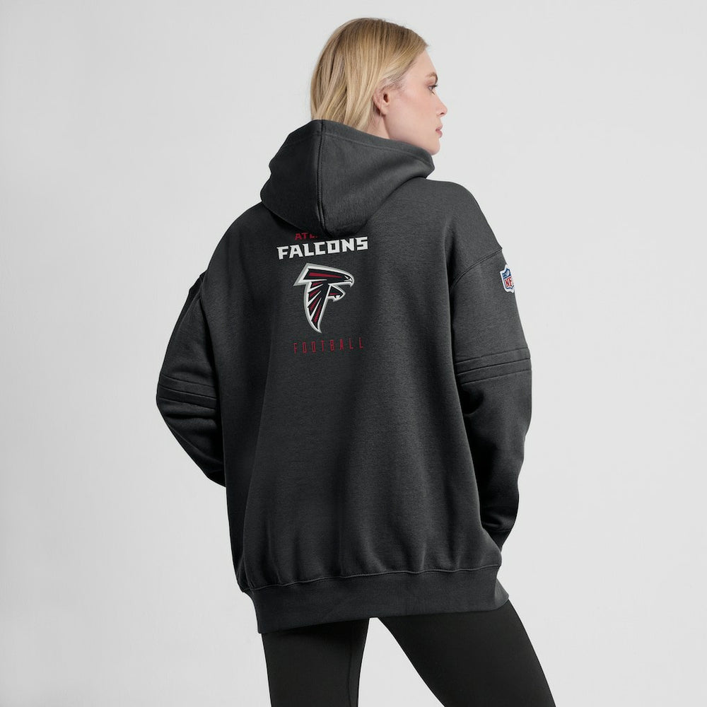 Atlanta Falcons Women's 2023 Sideline Club Fleece Pullover Hoodie Black - Nike