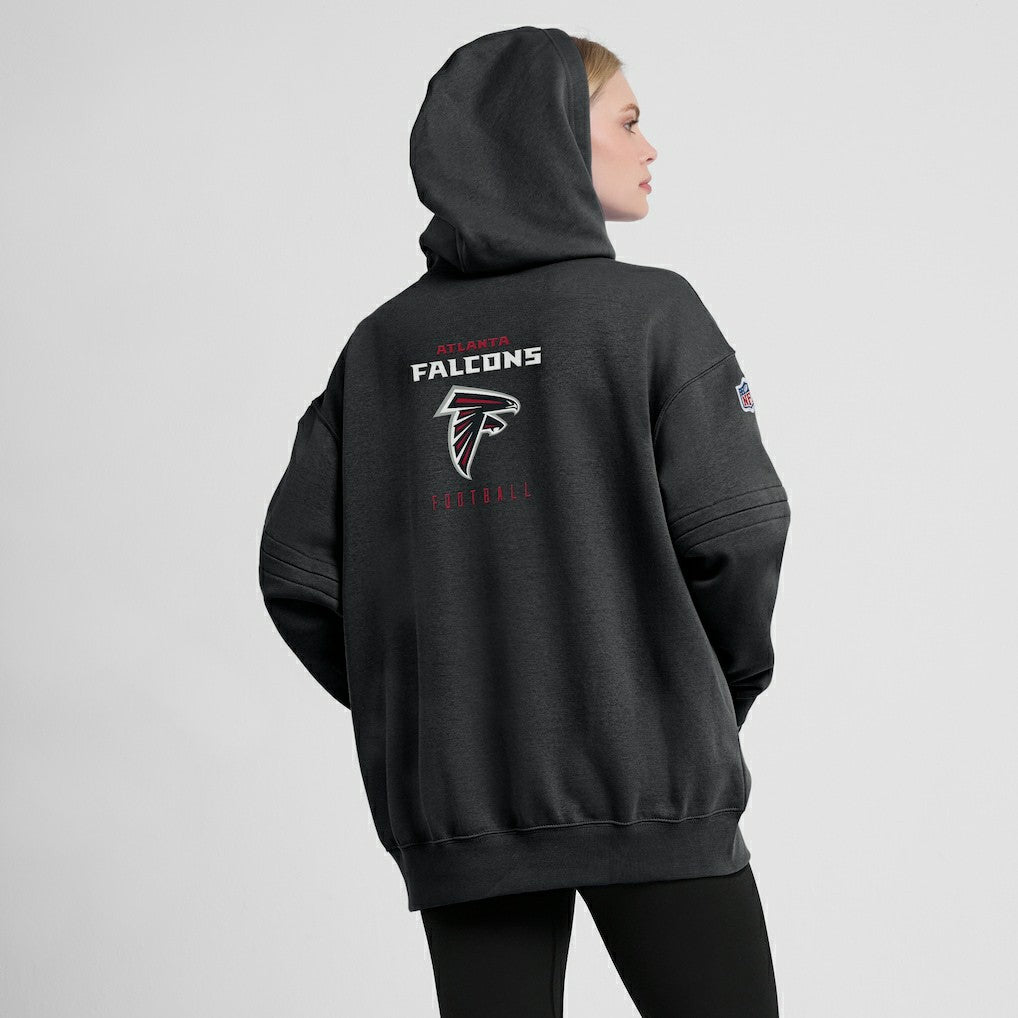 Atlanta Falcons Women's 2023 Sideline Club Fleece Pullover Hoodie Black - Nike