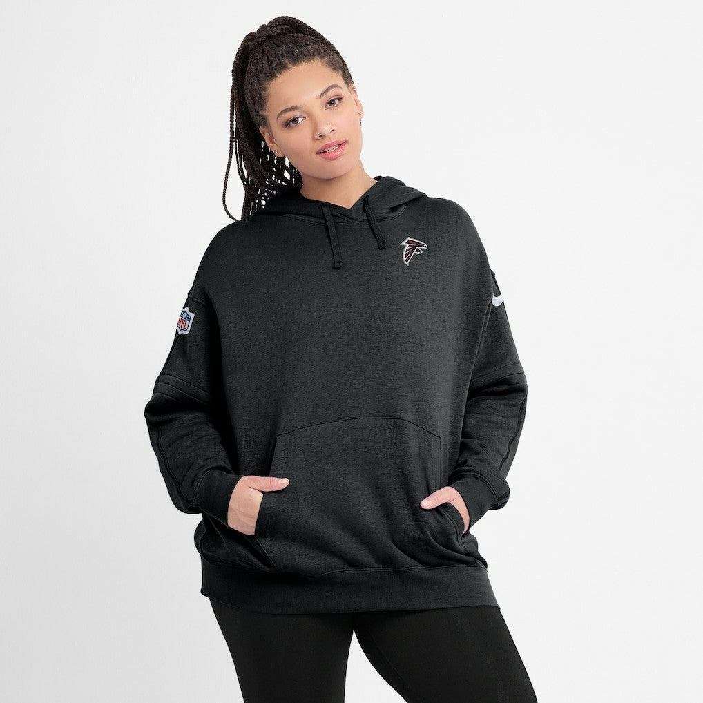 Atlanta Falcons Women's 2023 Sideline Club Fleece Pullover Hoodie Black - Nike