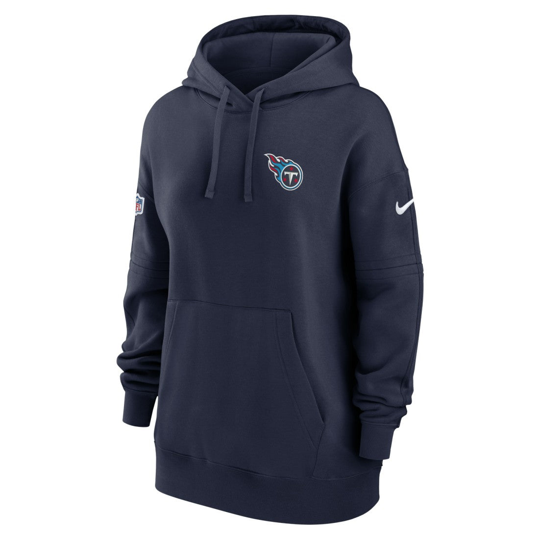 Tennessee Titans Women's 2023 Sideline Club Fleece Pullover Hoodie Navy - Nike