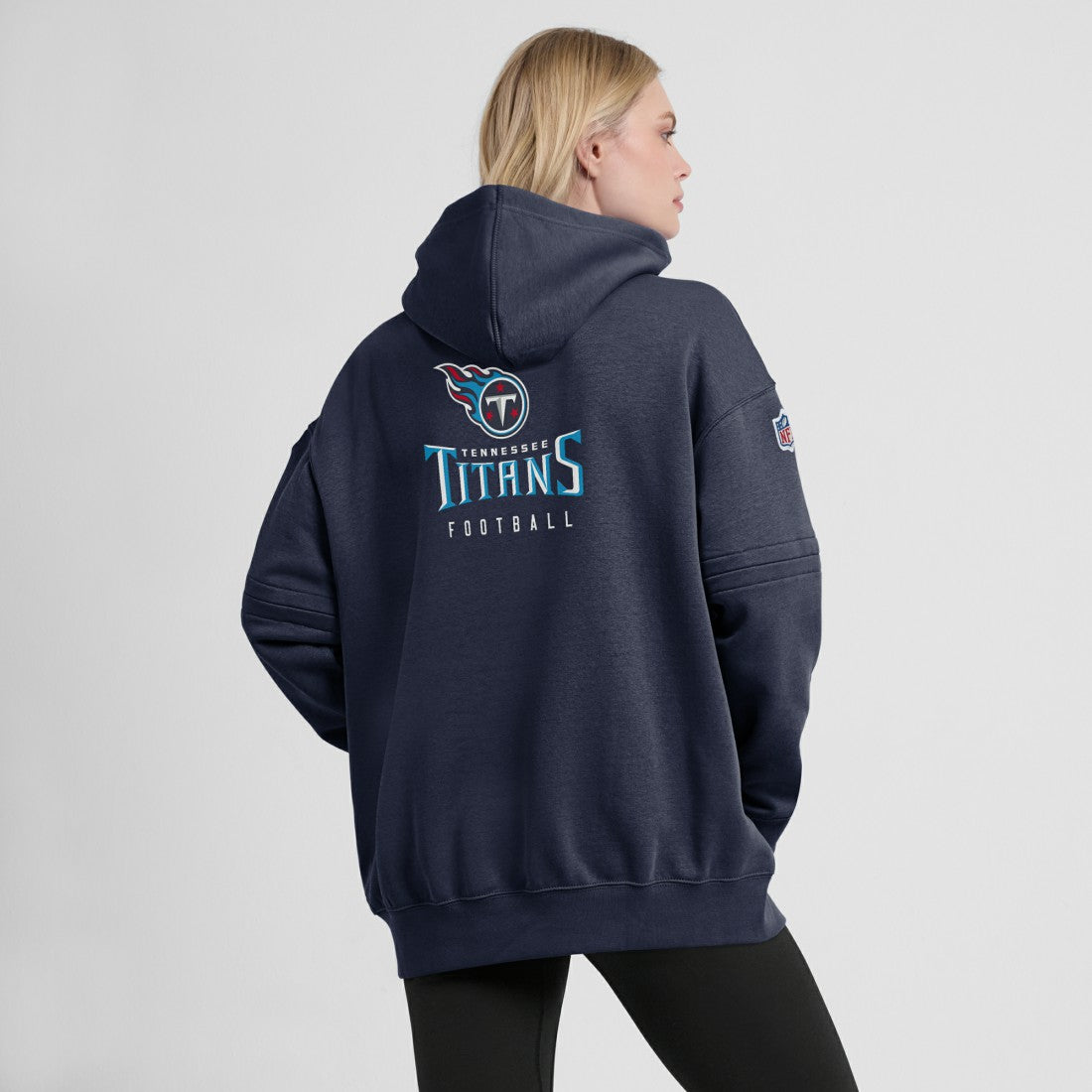 Tennessee Titans Women's 2023 Sideline Club Fleece Pullover Hoodie Navy - Nike