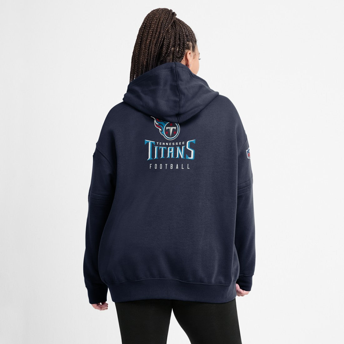 Tennessee Titans Women's 2023 Sideline Club Fleece Pullover Hoodie Navy - Nike