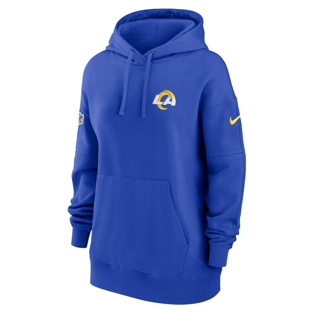 Los Angeles Rams Women's 2023 Sideline Club Fleece Pullover Hoodie Royal - Nike