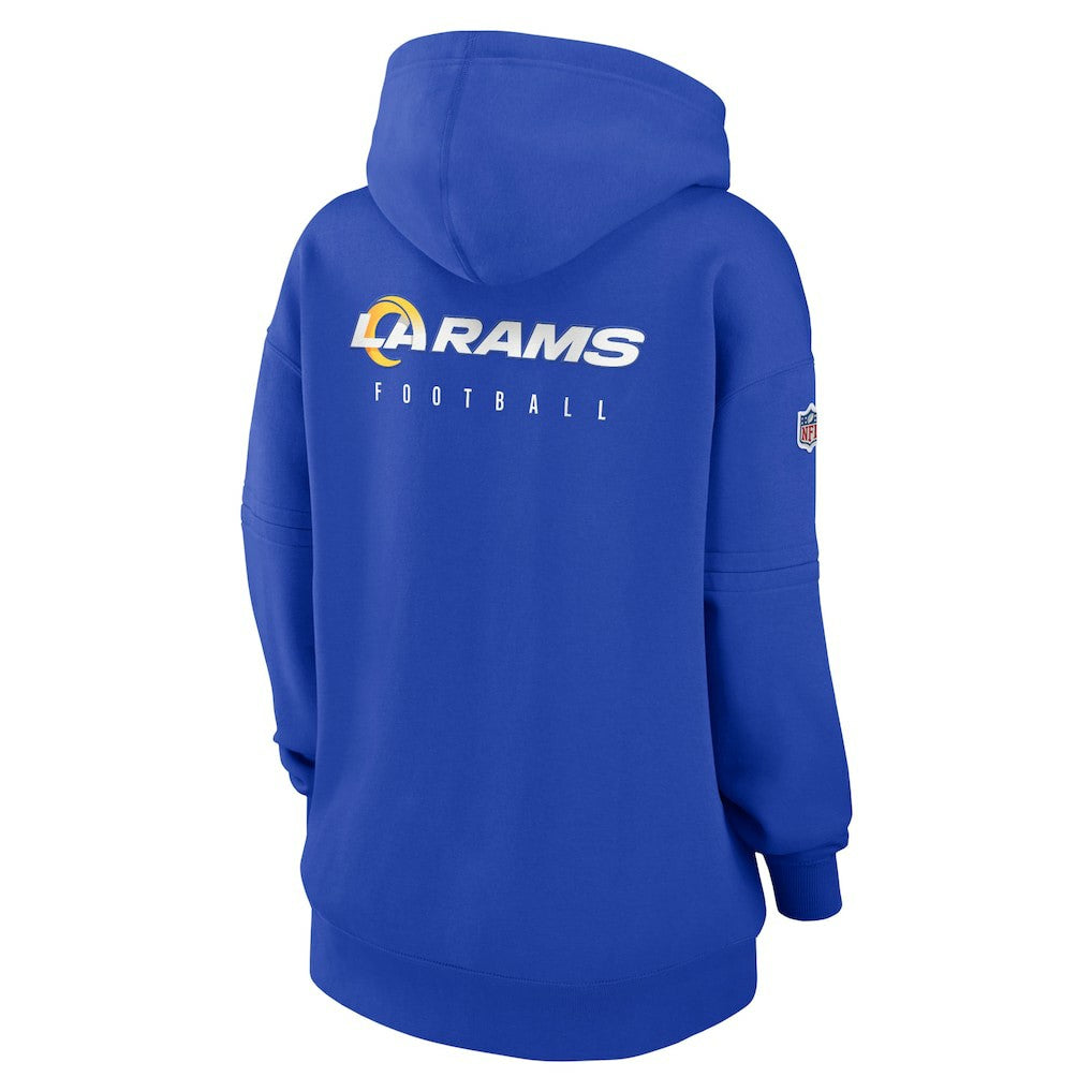 Los Angeles Rams Women's 2023 Sideline Club Fleece Pullover Hoodie Royal - Nike