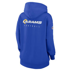Los Angeles Rams Women's 2023 Sideline Club Fleece Pullover Hoodie Royal - Nike
