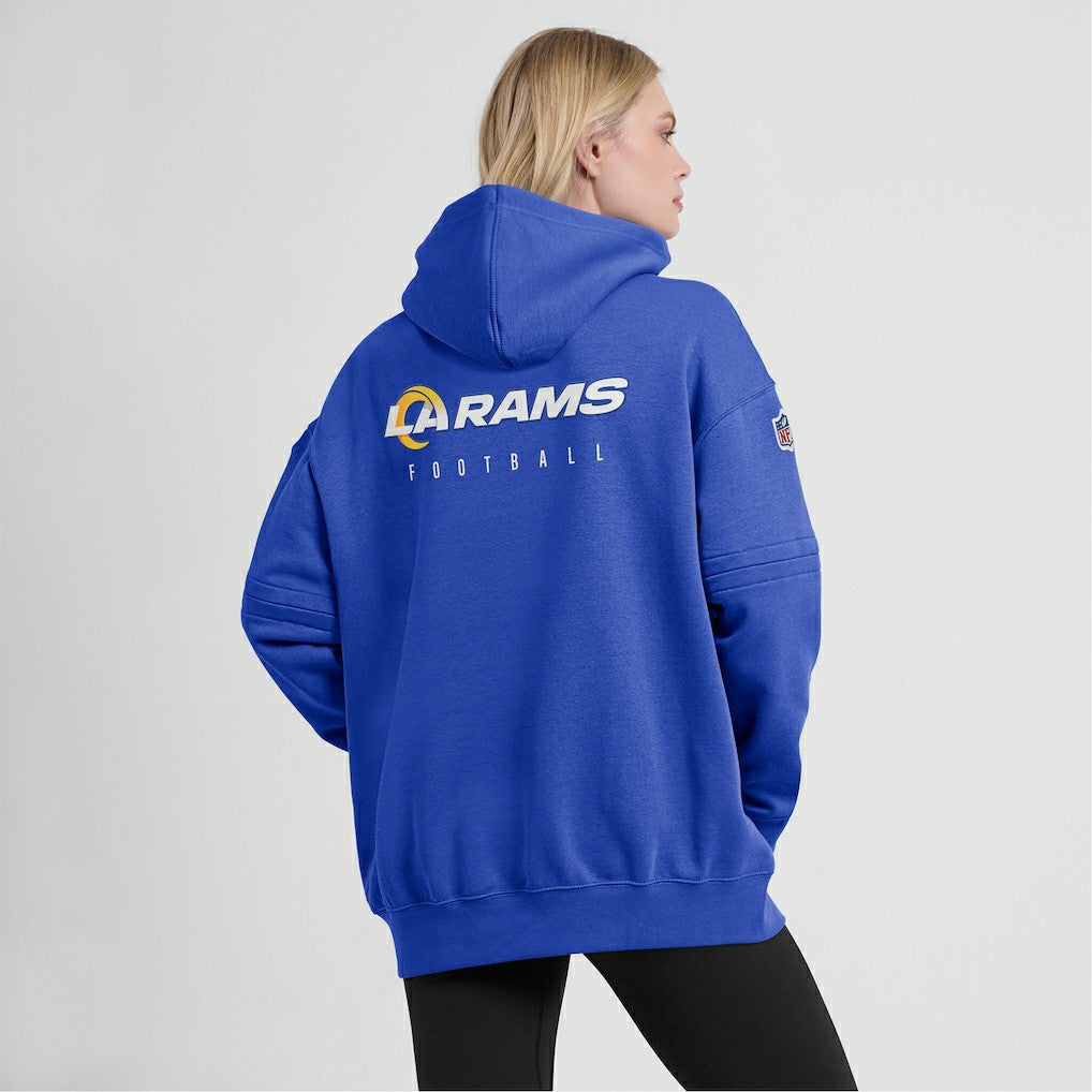 Los Angeles Rams Women's 2023 Sideline Club Fleece Pullover Hoodie Royal - Nike