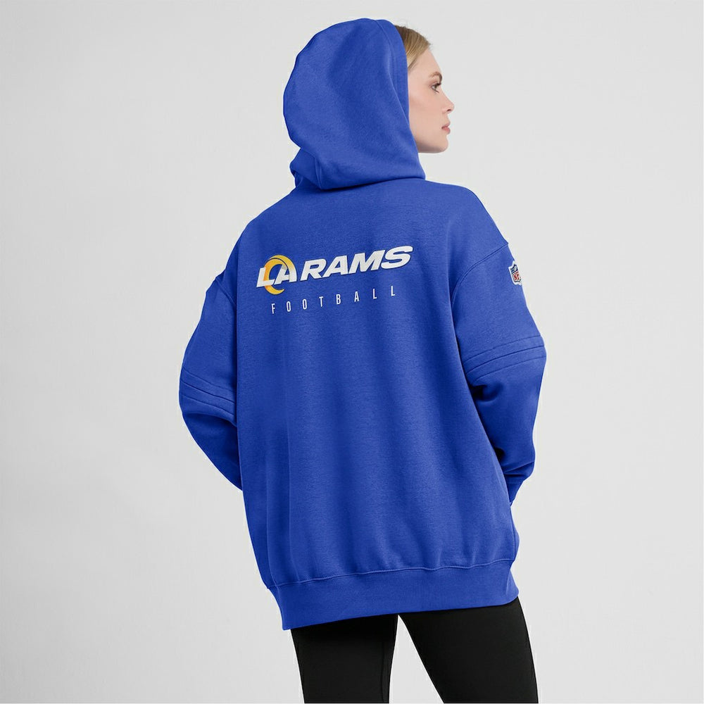Los Angeles Rams Women's 2023 Sideline Club Fleece Pullover Hoodie Royal - Nike