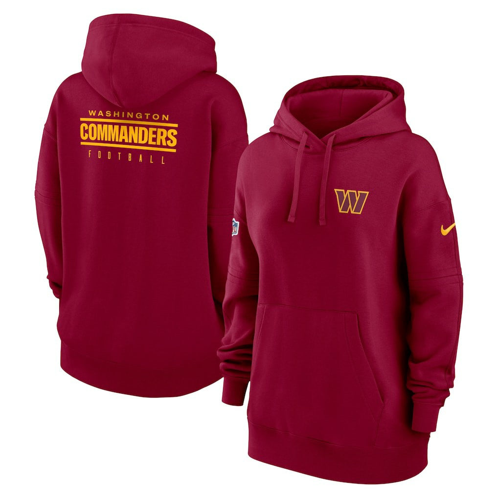 Washington Commanders Women's 2023 Sideline Club Fleece Pullover Hoodie Burgundy - Nike