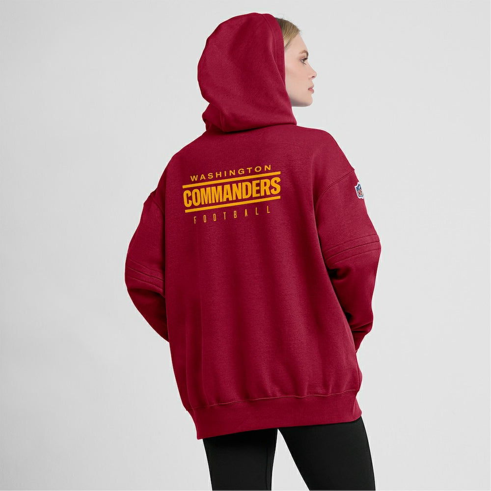 Washington Commanders Women's 2023 Sideline Club Fleece Pullover Hoodie Burgundy - Nike