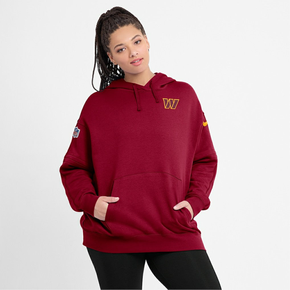 Washington Commanders Women's 2023 Sideline Club Fleece Pullover Hoodie Burgundy - Nike