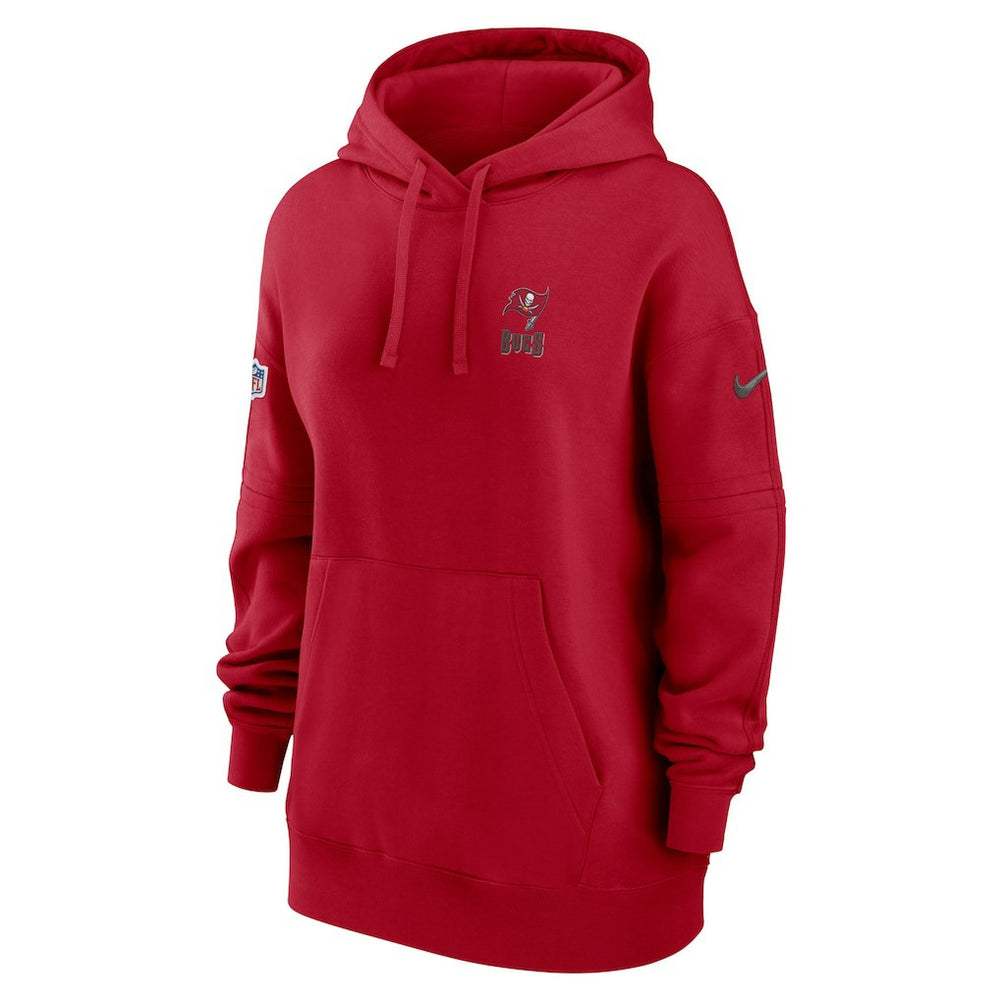 Tampa Bay Buccaneers Women's 2023 Sideline Club Fleece Pullover Hoodie Red - Nike