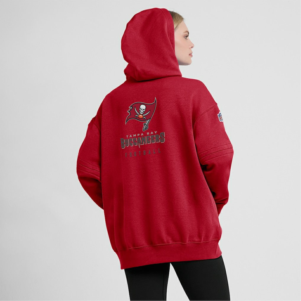 Tampa Bay Buccaneers Women's 2023 Sideline Club Fleece Pullover Hoodie Red - Nike