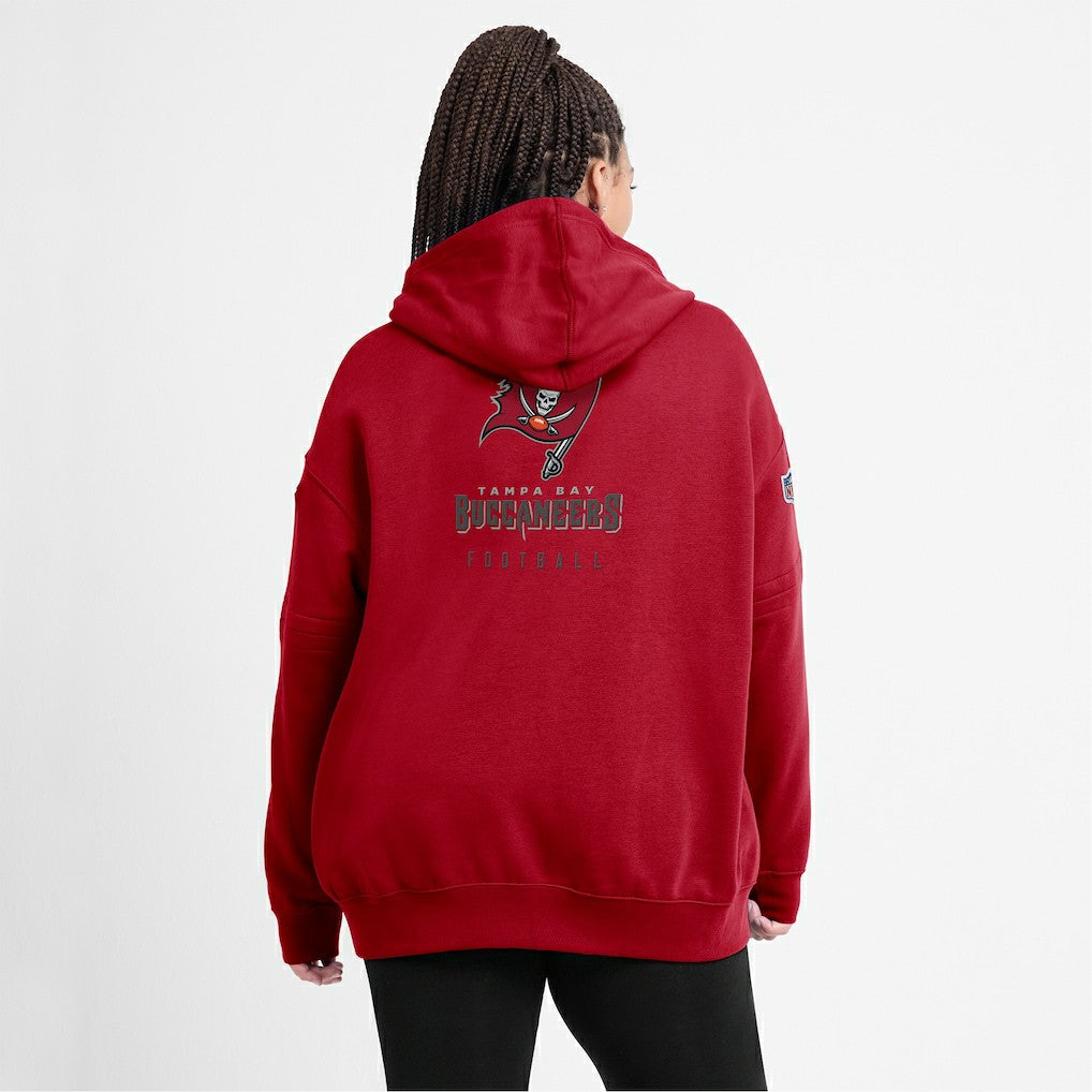 Tampa Bay Buccaneers Women's 2023 Sideline Club Fleece Pullover Hoodie Red - Nike