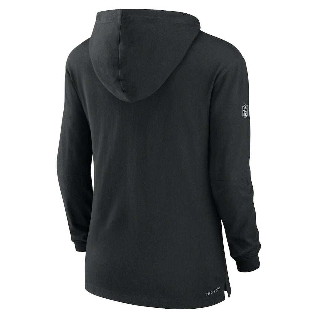 Cincinnati Bengals Women's Sideline Performance Long Sleeve Hoodie T-Shirt Black - Nike
