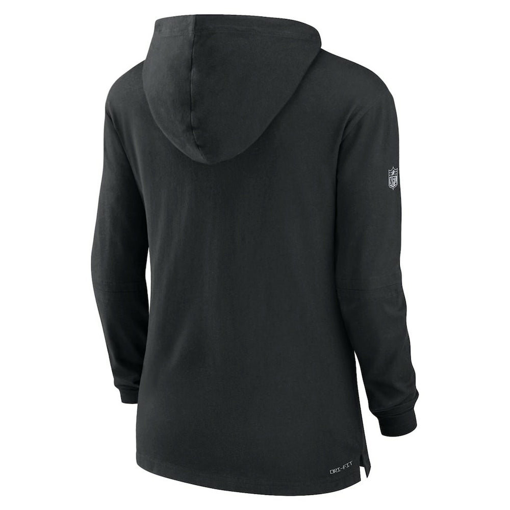 Cincinnati Bengals Women's Sideline Performance Long Sleeve Hoodie T-Shirt Black - Nike