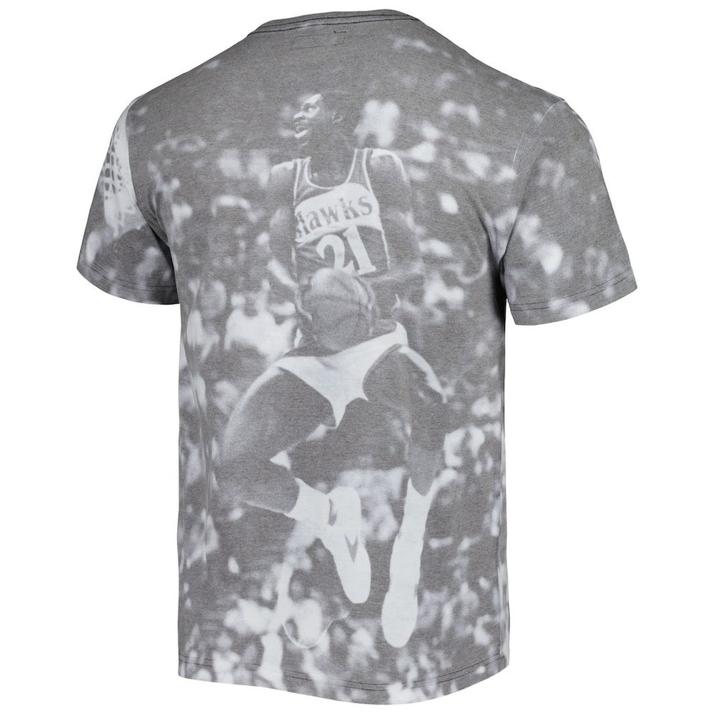 Mitchell & Ness - Dominique Wilkins Atlanta Hawks Above The Rim T-Shirt - Heather Gray