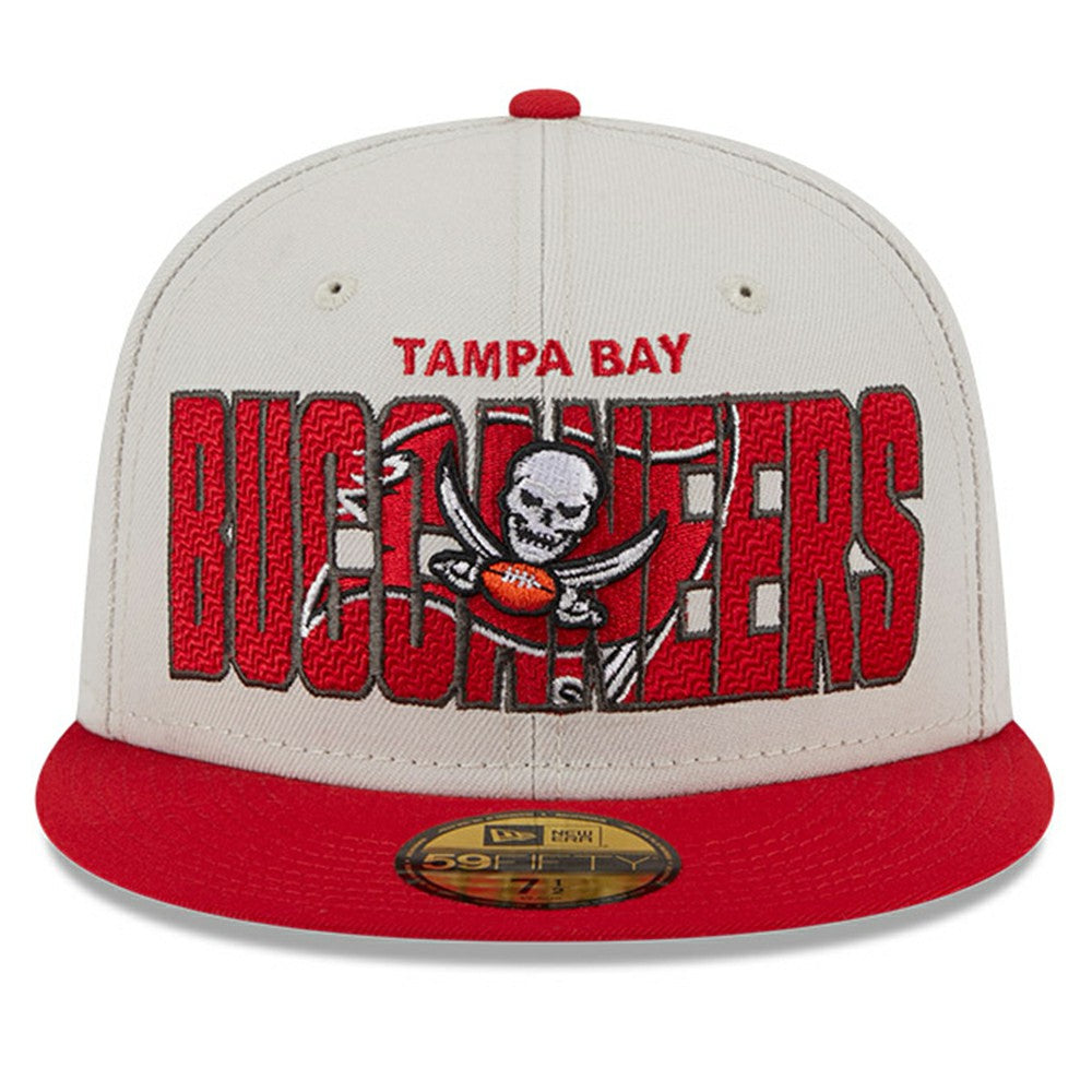 Tampa Bay Buccaneers New Era 2023 NFL Draft On Stage 59FIFTY Fitted Hat Stone/Red - NFL