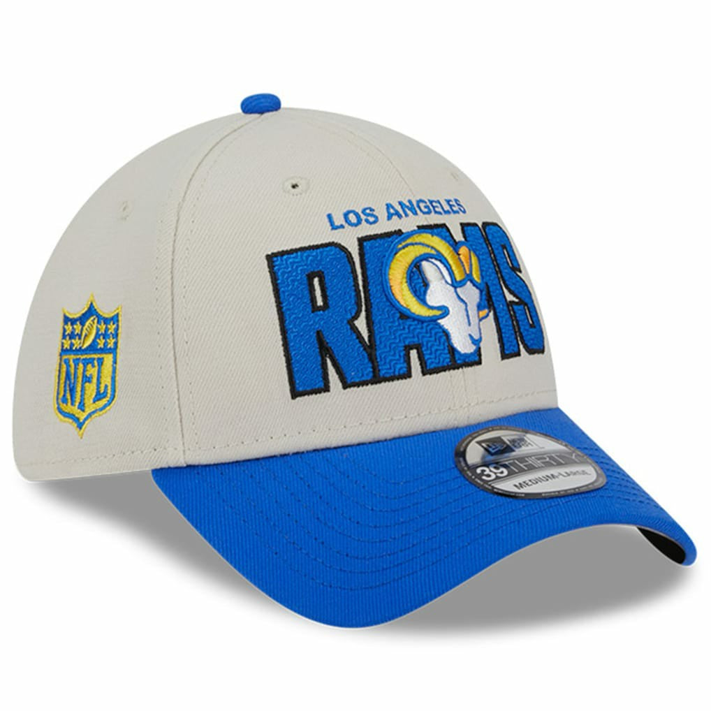 Los Angeles Rams New Era 2023 NFL Draft 39THIRTY Flex Hat Stone/Royal - NFL
