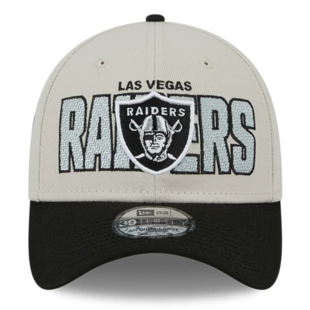 Las Vegas Raiders New Era 2023 NFL Draft 39THIRTY Flex Hat Stone/Black - NFL