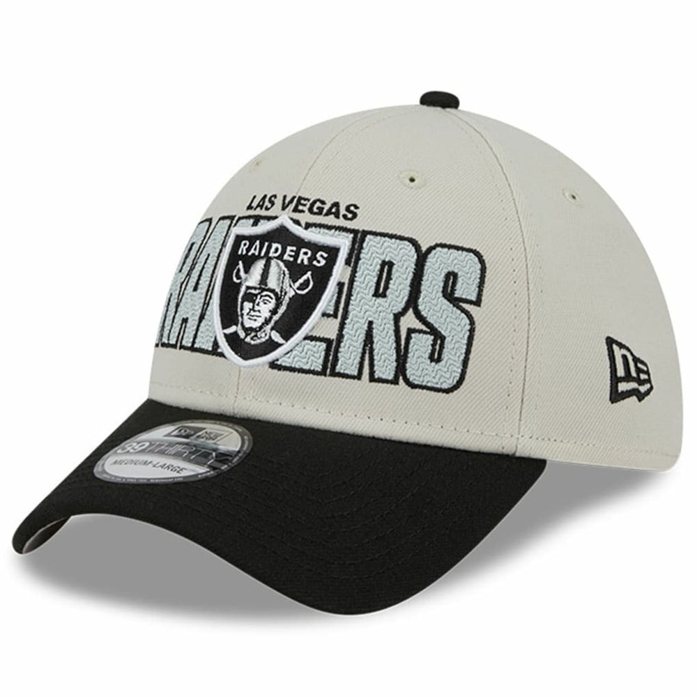 Las Vegas Raiders New Era 2023 NFL Draft 39THIRTY Flex Hat Stone/Black - NFL