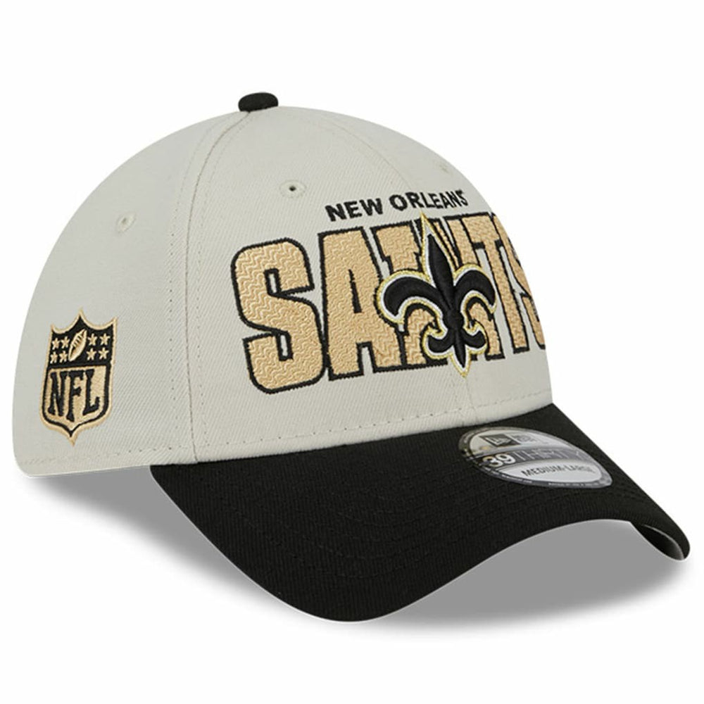 New Orleans Saints New Era 2023 NFL Draft 39THIRTY Flex Hat Stone/Black - NFL