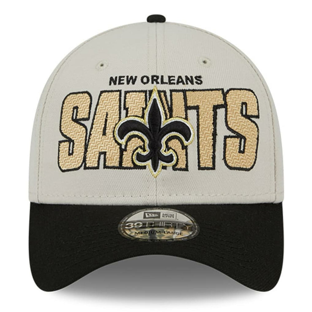 New Orleans Saints New Era 2023 NFL Draft 39THIRTY Flex Hat Stone/Black - NFL