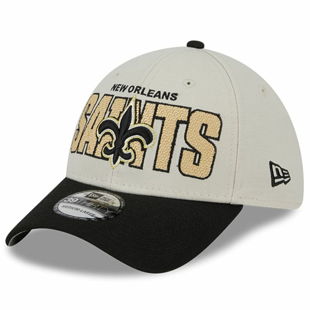New Orleans Saints New Era 2023 NFL Draft 39THIRTY Flex Hat Stone/Black - NFL