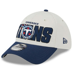 Tennessee Titans New Era 2023 NFL Draft 39THIRTY Flex Hat Stone/Navy - NFL