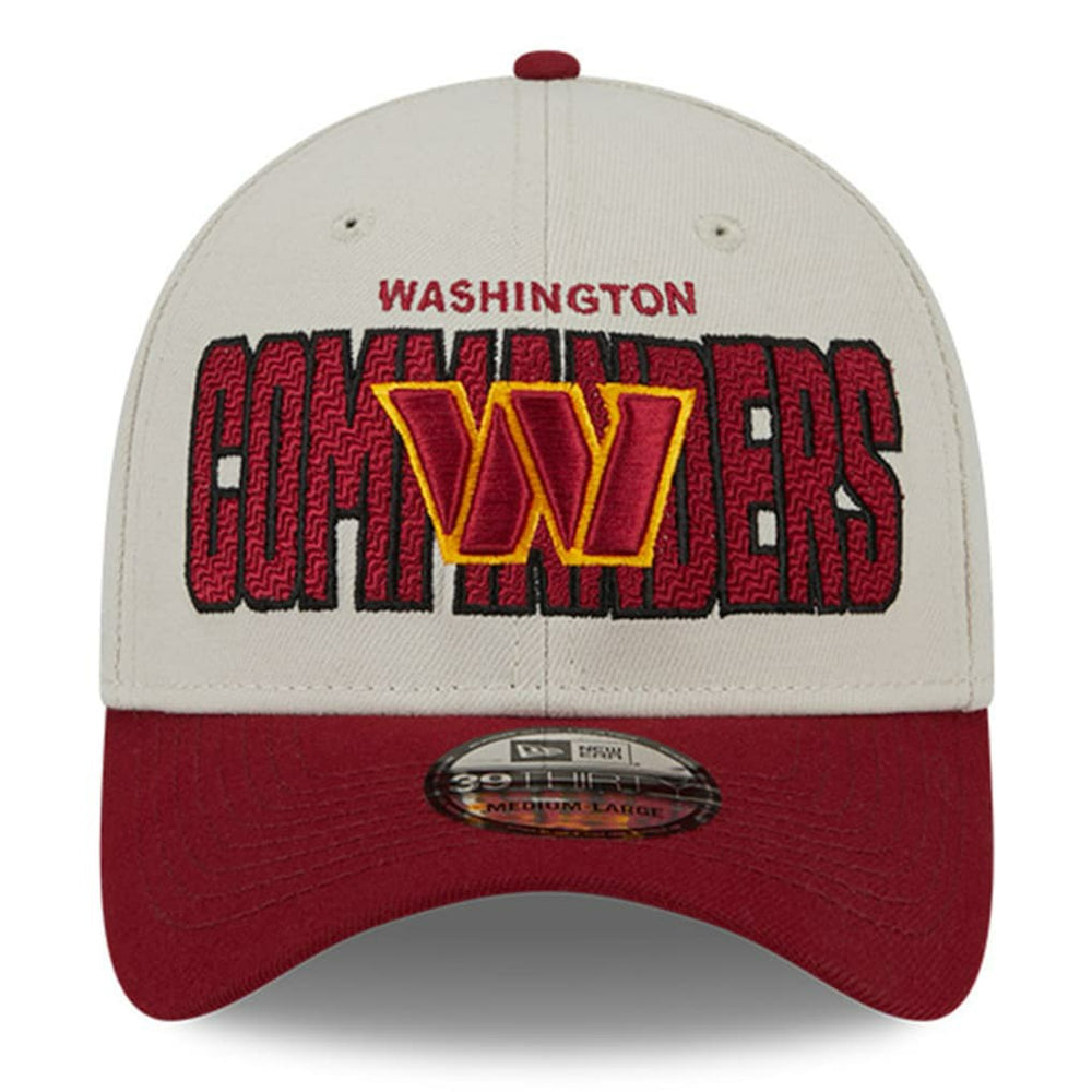 Washington Commanders New Era 2023 NFL Draft 39THIRTY Flex Hat Stone/Burgundy - NFL