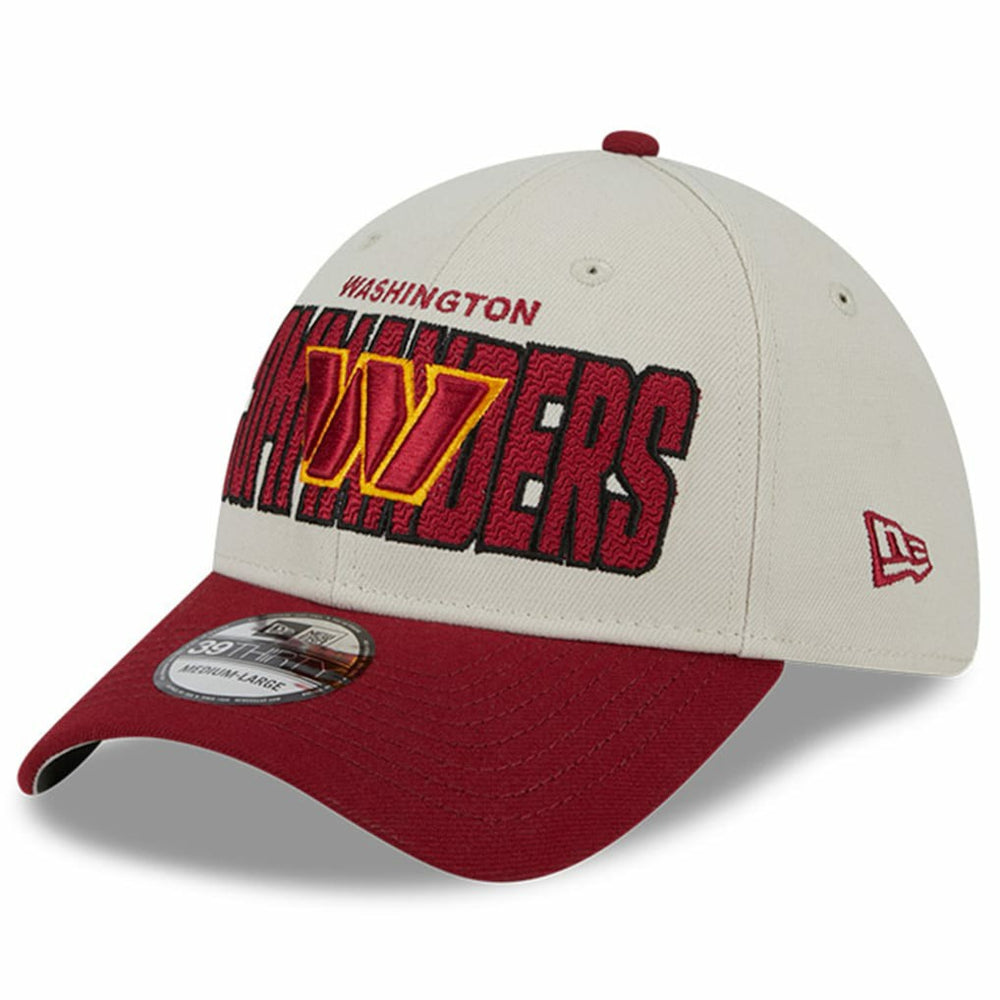 Washington Commanders New Era 2023 NFL Draft 39THIRTY Flex Hat Stone/Burgundy - NFL