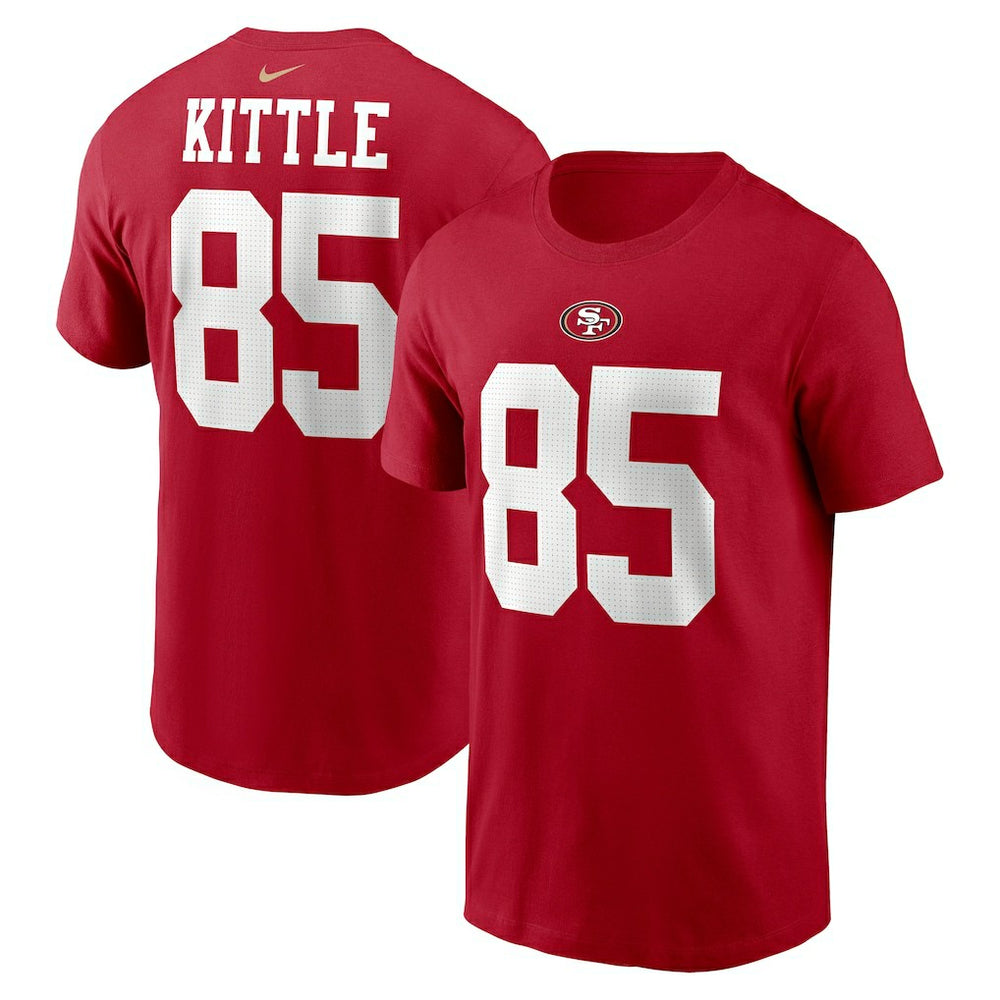 George Kittle San Francisco 49ers Player Name & Number T-Shirt Scarlet - Nike