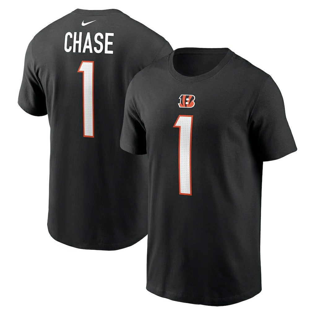 Ja'Marr Chase Cincinnati Bengals Player Name & Number T-Shirt Black - Nike