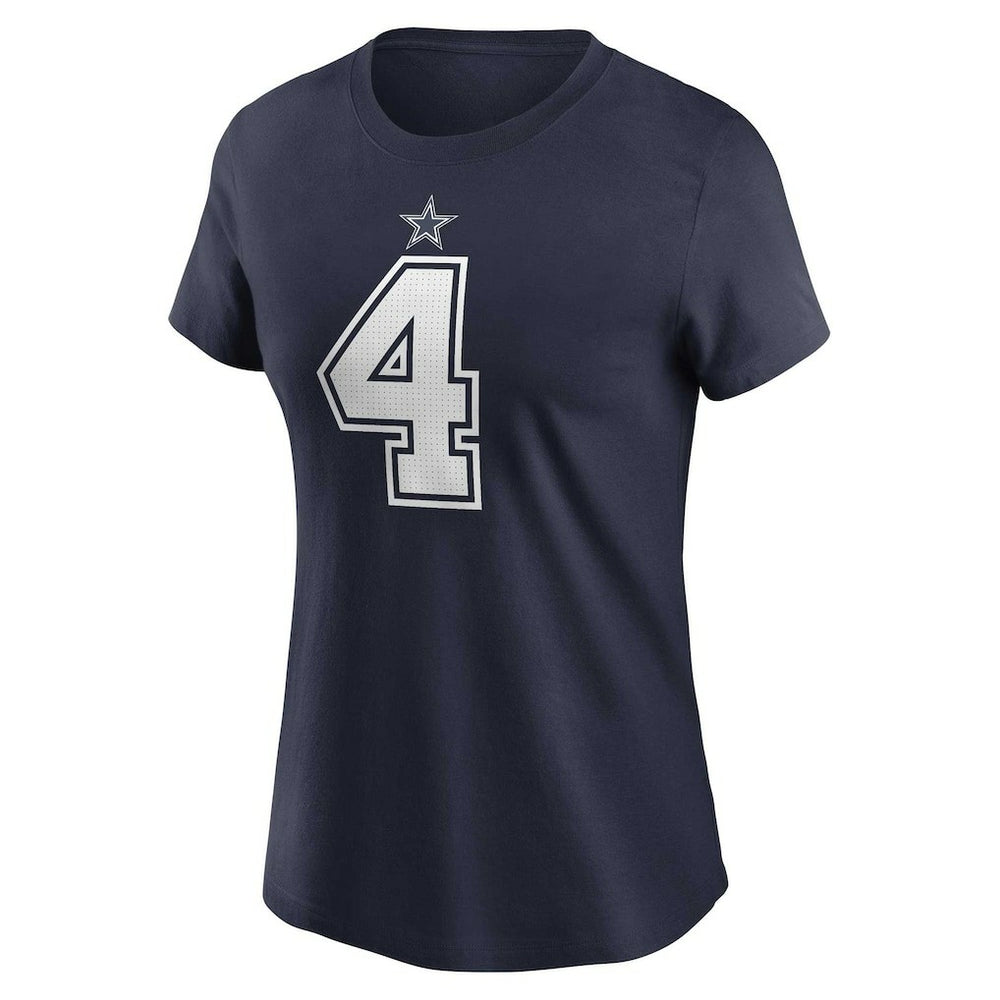 Dak Prescott Dallas Cowboys Women's Player Name & Number T-Shirt Navy - Nike