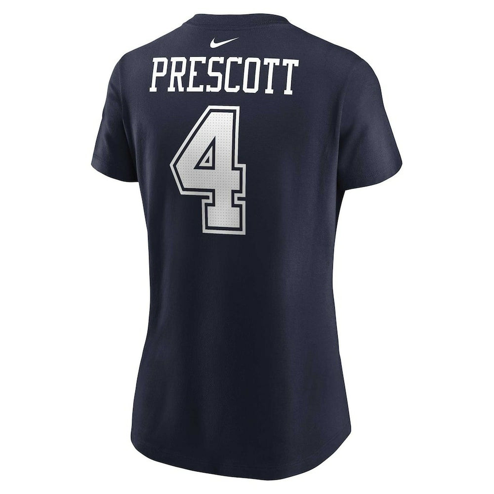 Dak Prescott Dallas Cowboys Women's Player Name & Number T-Shirt Navy - Nike